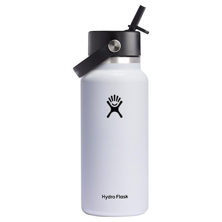 Hydro Flask Hydroflask 32 oz White BPA Free Insulated Water Bottle W32BFS110